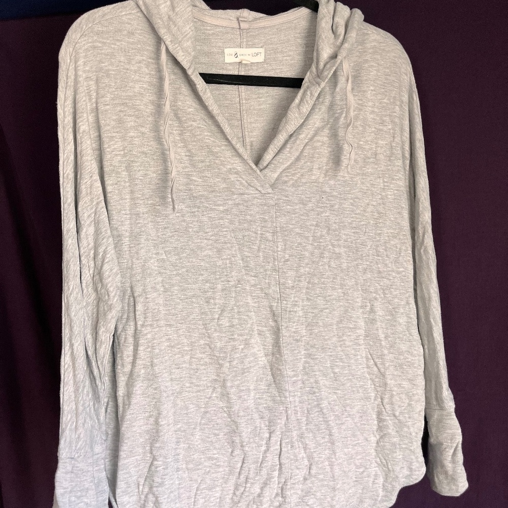 Grey casual hoodie